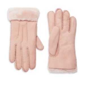UGG Pink Women's Shearling Fur Gloves Size Small Ret.$155